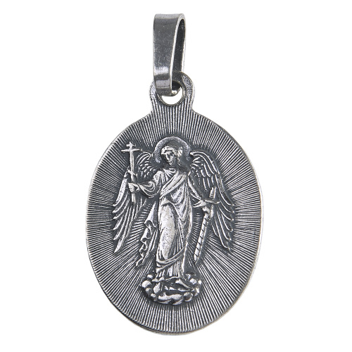 Образок мельхиоровый с ликом мученицы Светланы (Фотины) Самаряныни, Римской, серебрение фото 3