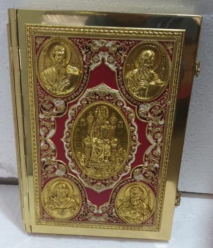 Апостол красный, полный оклад "под золото", эмаль, 23х30 см, У-1149 фото 2