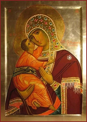 Икона Богородицы Владимирская (Красногорская, Черногорская)