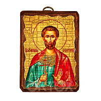 Икона мученика Богдана (Феодота) Анкирского, 6,5х9 см, под старину