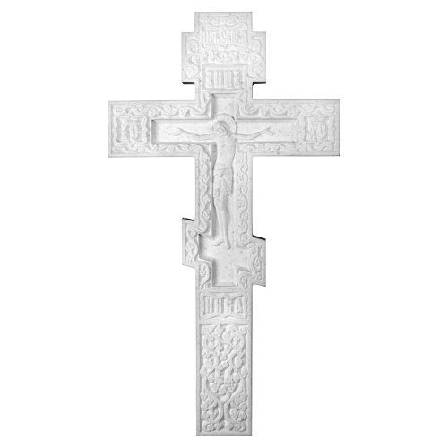 Крест требный белый каменный, 17х31,5 см фото 2