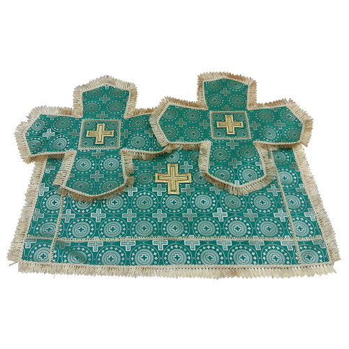 Покровцы и воздух зеленые, шелк фото 3