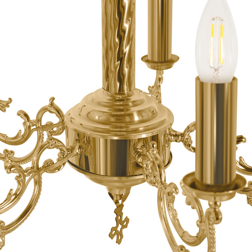 Паникадило малое на 5 свечей, диаметр 50 см, высота 45 см фото 5