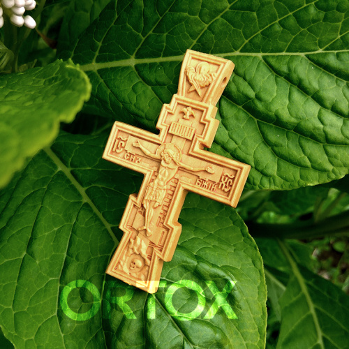 Крест деревянный нательный «Серафимский», цвет светлый, высота 6,5 см фото 2