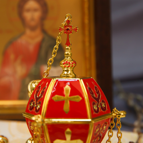 Кадило, цинковый сплав, эмаль, 12х18 см фото 4