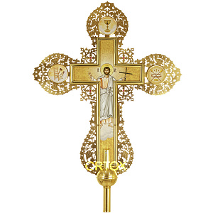 Запрестольный крест "Вифлеемский", 65х76 см (латунь)