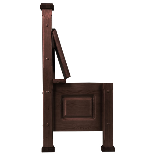 Скамья-сундук "Воронежская" темная, длинная, 200х45х90 см фото 3