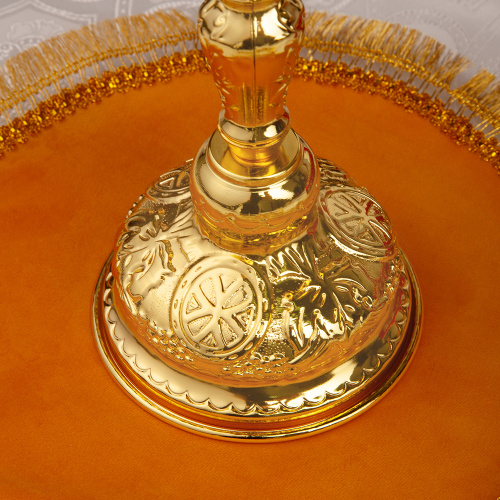 Лампада напрестольная, цинковый сплав, 12х27 см фото 3 Лампада напрестольная, цинковый сплав, 12х27 см фото 3