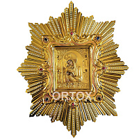Икона Богородицы "Почаевская" в киоте, 50х60 см, У-0149