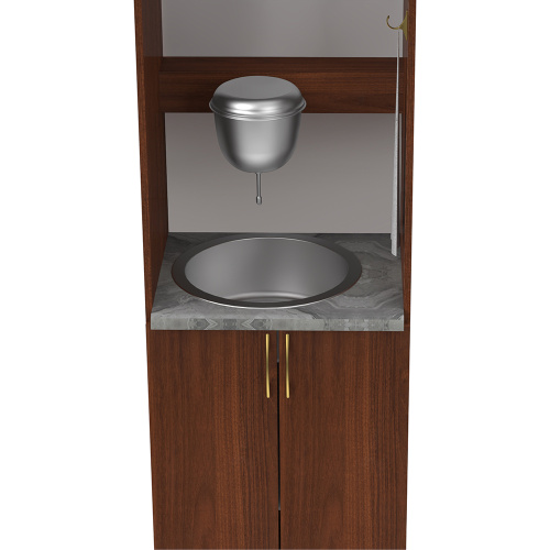 Шкаф под рукомойник "Самарский", цвет "ноче экко", 60х50х201 см фото 3