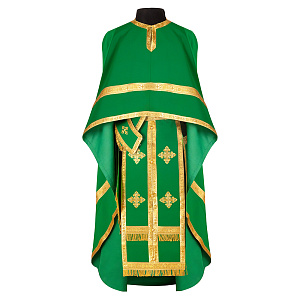Иерейское облачение греческое зеленое (размер 52, рост 180 см)