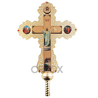 Запрестольный крест, булатная сталь, литография, 47х57 см