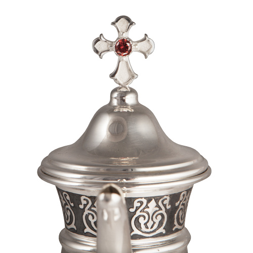 Чайник для теплоты из ювелирного сплава в серебрении, высота 25 см, 0,7 л фото 5 Чайник для теплоты из ювелирного сплава в серебрении, высота 25 см, 0,7 л фото 5