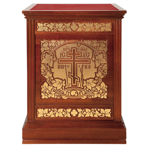 Облачение на престол "Суздальское", цвет "кипарис" с золотом (поталь) фото 2 Облачение на престол "Суздальское", цвет "кипарис" с золотом (поталь) фото 2