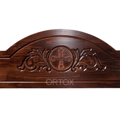 Скамья "Оренбургская" темная, 200х45х93 см фото 3