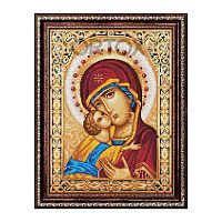 Алмазная мозаика "Икона Божией Матери Владимирская", 30х40 см
