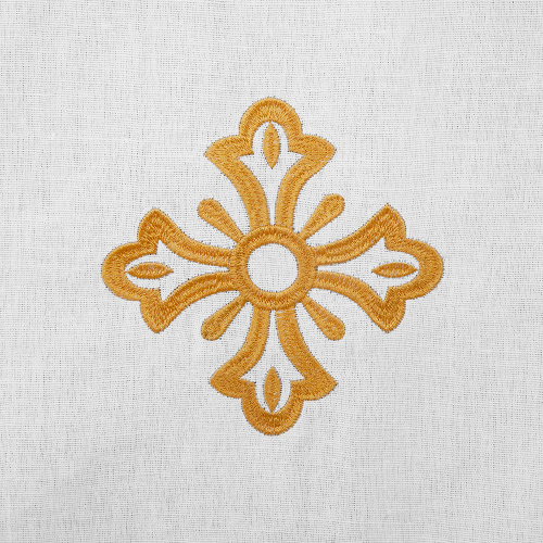 Срачица на престол белая, полулен фото 3 Срачица на престол белая, полулен фото 3