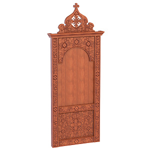 Киот пристенный "Суздальский", цвет "кипарис", широкий (101х15х243 см)