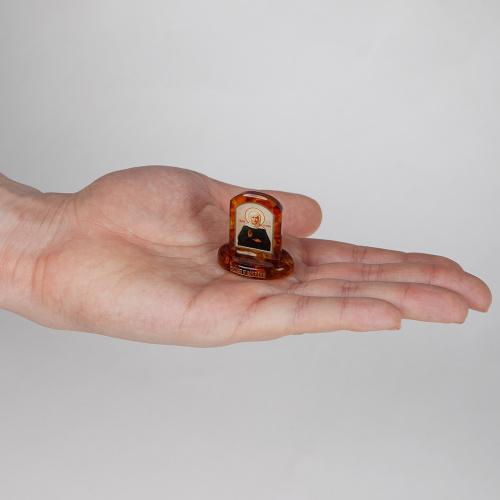 Икона настольная блаженной Матроны Московской, 3,5х3,5 см фото 3