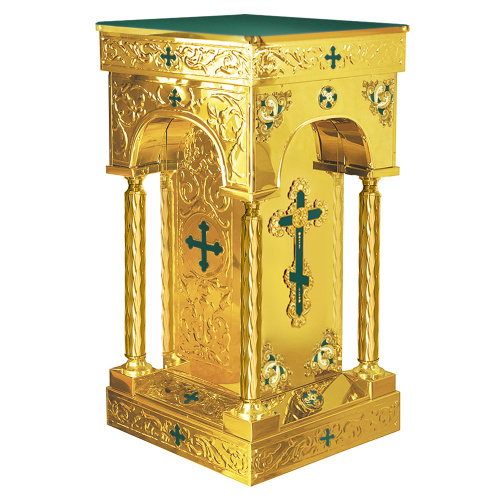Подставка церковная "Палестинская" с арками, эмаль, литье, 52х52х92 см фото 2 Подставка церковная "Палестинская" с арками, эмаль, литье, 52х52х92 см фото 2