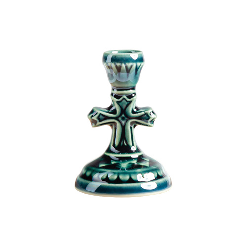 Подсвечник настольный керамический "Крест малый", 3х5 см фото 6