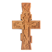 Крест деревянный нательный «Серафимский», цвет светлый, высота 6,5 см