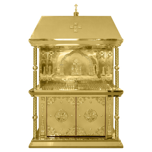 Панихидный стол на 200 свечей с сенью, 170х82х291,5 см фото 3