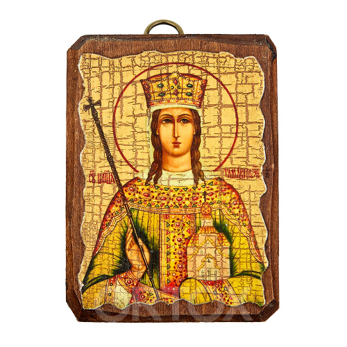 Икона благоверной Тамары, царицы Грузинской, под старину, 6,5х9 см