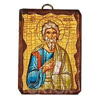 Икона апостола Андрея Первозванного, 6,5х9 см (под старину)