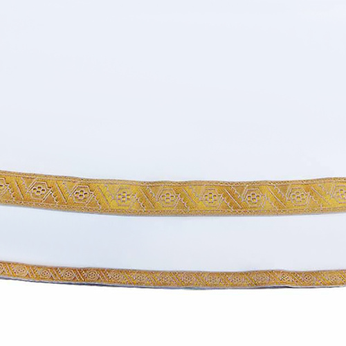Подризник белый с цветным галуном, вышивка фото 4