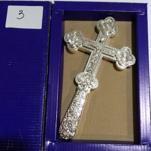 Крест требный латунный, 12x21 см, У-0629 фото 10