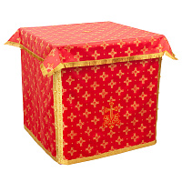 Облачение на престол с пеленой, шелк "Святительский", красное с золотом Облачение на престол с пеленой, шелк "Святительский", красное с золотом