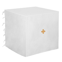 Срачица на престол белая, полулен