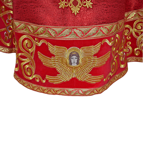 Иерейское облачение красное, парча, бархат, вышивка фото 5