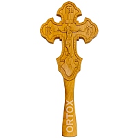 Крест требный деревянный резной, 14х30 см