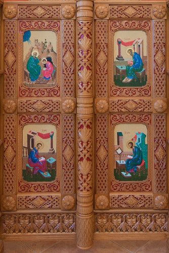 Иконостас с плоскорельефной резьбой, полуматовый лак, г. Павловский Посад фото 3