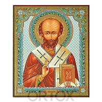 Икона святителя Николая Чудотворца, МДФ №3, 17х21 см