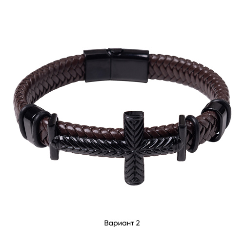 Браслет с молитвой внутри "Живый в помощи" (Псалом 90) и крестиком, экокожа №3 фото 2 Браслет с молитвой внутри "Живый в помощи" (Псалом 90) и крестиком, экокожа №3 фото 2