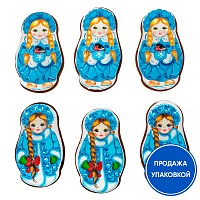 Набор имбирных пряников "Снегурочка" (упаковка 50 шт.)