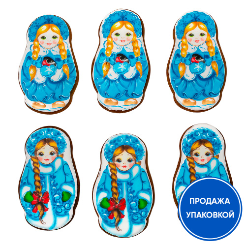Набор имбирных пряников "Снегурочка" (упаковка 50 шт.)