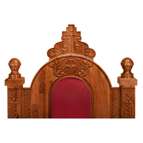 Архиерейский трон "Ярославский", цвет "кипарис", 78х72х160 см фото 6