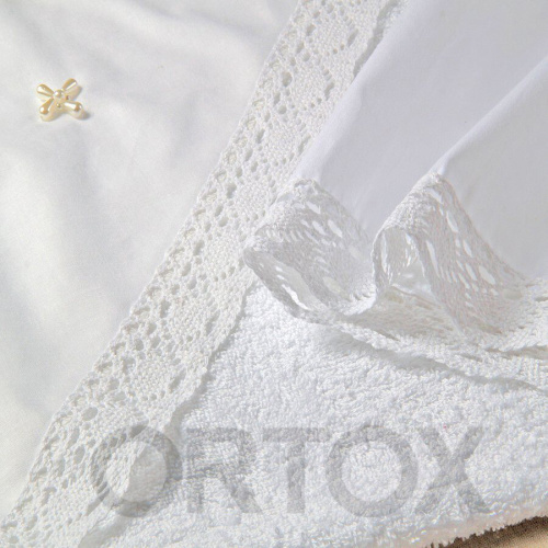 Комплект для крещения "Классика" белый: рубашка, чепчик, пеленка, размер в ассортименте фото 15