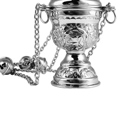 Кадило № 25, латунь, никелирование, 9,3х19,5 см фото 5