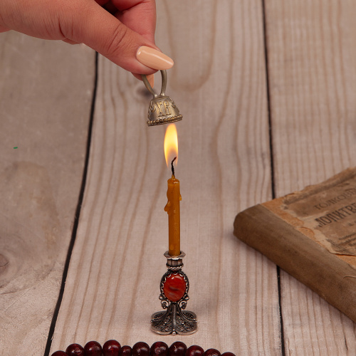 Колпачок для тушения свечей церковный карманный, 1,8х3,8 см фото 2 Колпачок для тушения свечей церковный карманный, 1,8х3,8 см фото 2