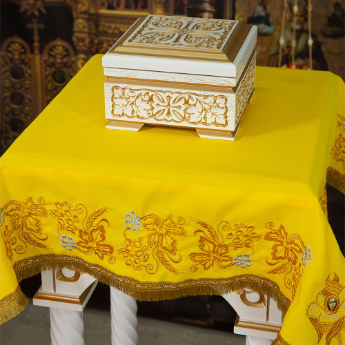 Покрывало на подставку, габардин, вышивка фото 7