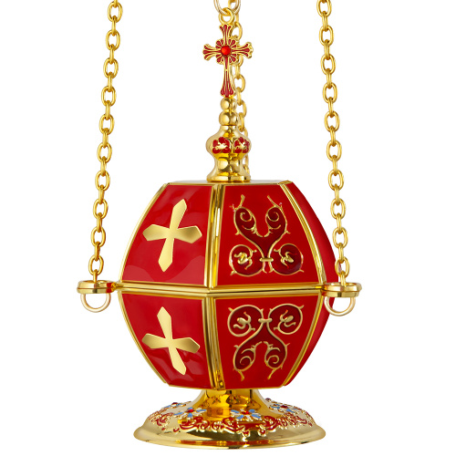 Кадило, цинковый сплав, эмаль, 12х18 см фото 2 Кадило, цинковый сплав, эмаль, 12х18 см фото 2