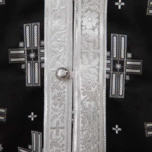 Облачение на престол с пеленой, шелк "Святительский", черное с серебром фото 7 Облачение на престол с пеленой, шелк "Святительский", черное с серебром фото 7