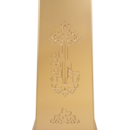 Подставка под хоругвь, крест, икону "Суздальская" позолоченная фото 3