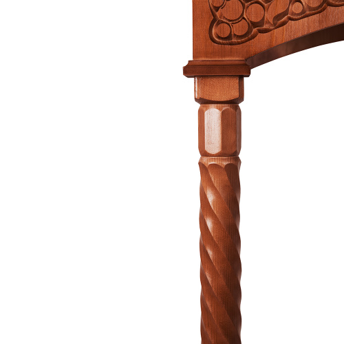 Аналой центральный "Суздальский", цвет "кипарис", колонны, резьба, высота 135 см фото 17