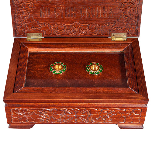 Мощевик врезной из ювелирного сплава в позолоте с зеленой эмалью, Ø 40/16 мм фото 3 Мощевик врезной из ювелирного сплава в позолоте с зеленой эмалью, Ø 40/16 мм фото 3